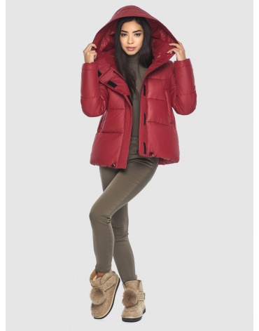 Оригинальная женская куртка красная на осень-весну M6981 фото 1