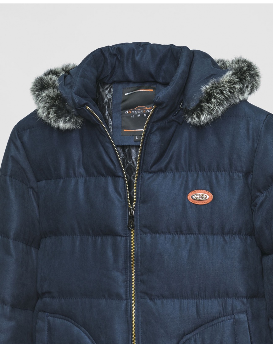 50 (L) – последний размер – зимняя тёмно-синяя куртка Donganche мужская 7619 фото 3