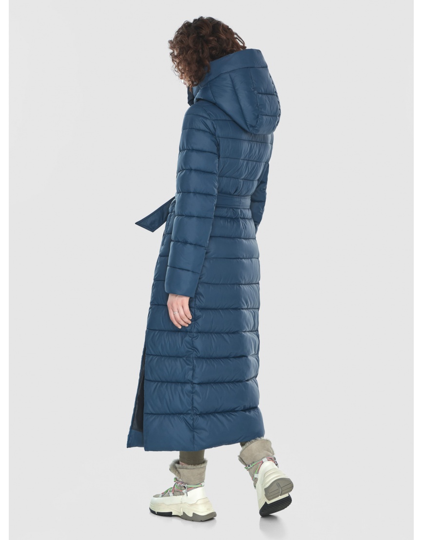 Удлинённая женская куртка синяя M6210