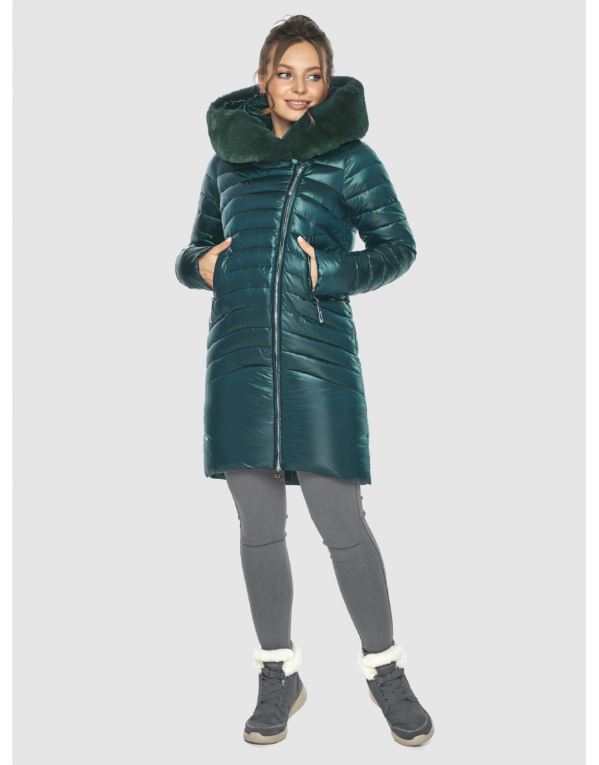 Зелёная курточка для девушек зимняя 533-28 фото 1