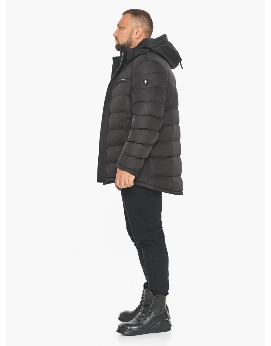 Тёплая мужская куртка Braggart чёрная модель 49768