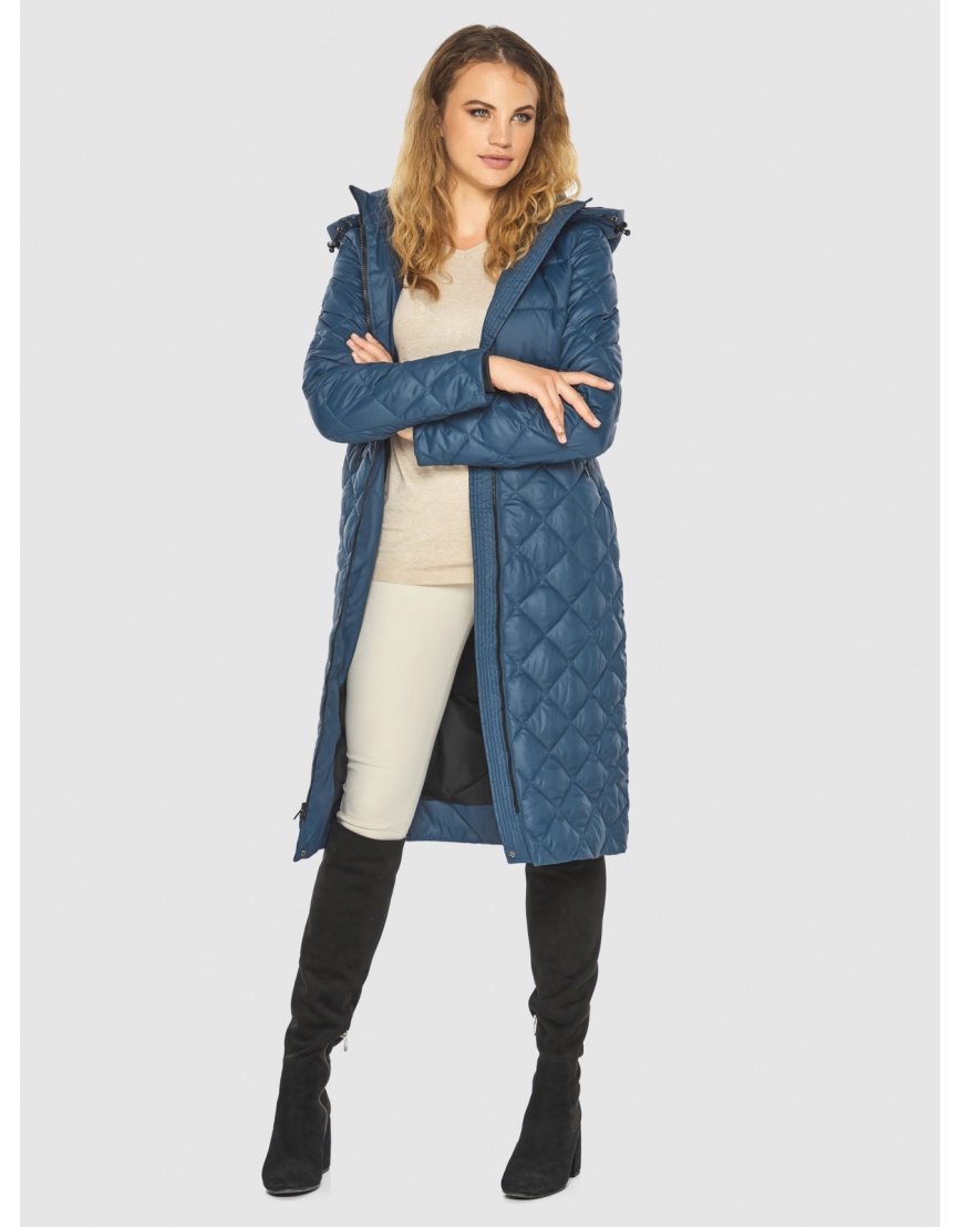 Практичная женская курточка осенне-весенняя синяя 60096