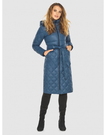 Практичная женская курточка осенне-весенняя синяя 60096 фото 1