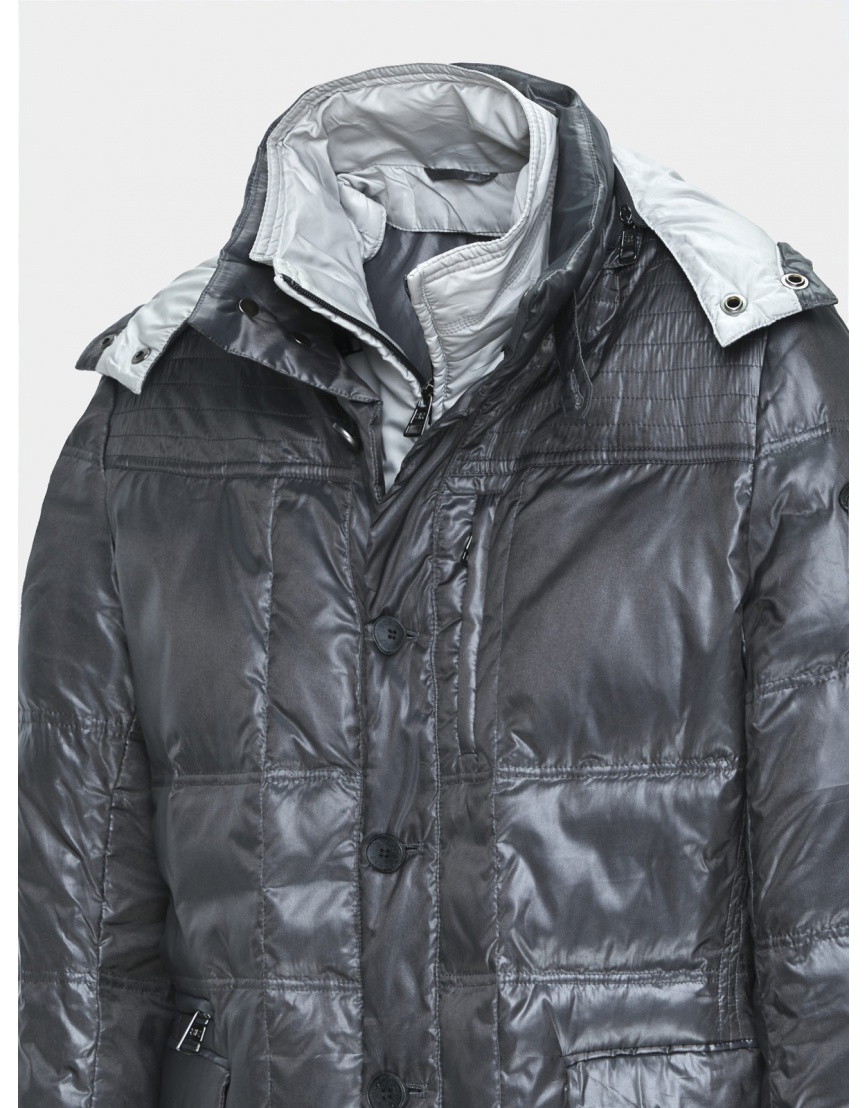 46 (S) – последний размер –  куртка серая мужская с карманами Borry 200390 фото 3