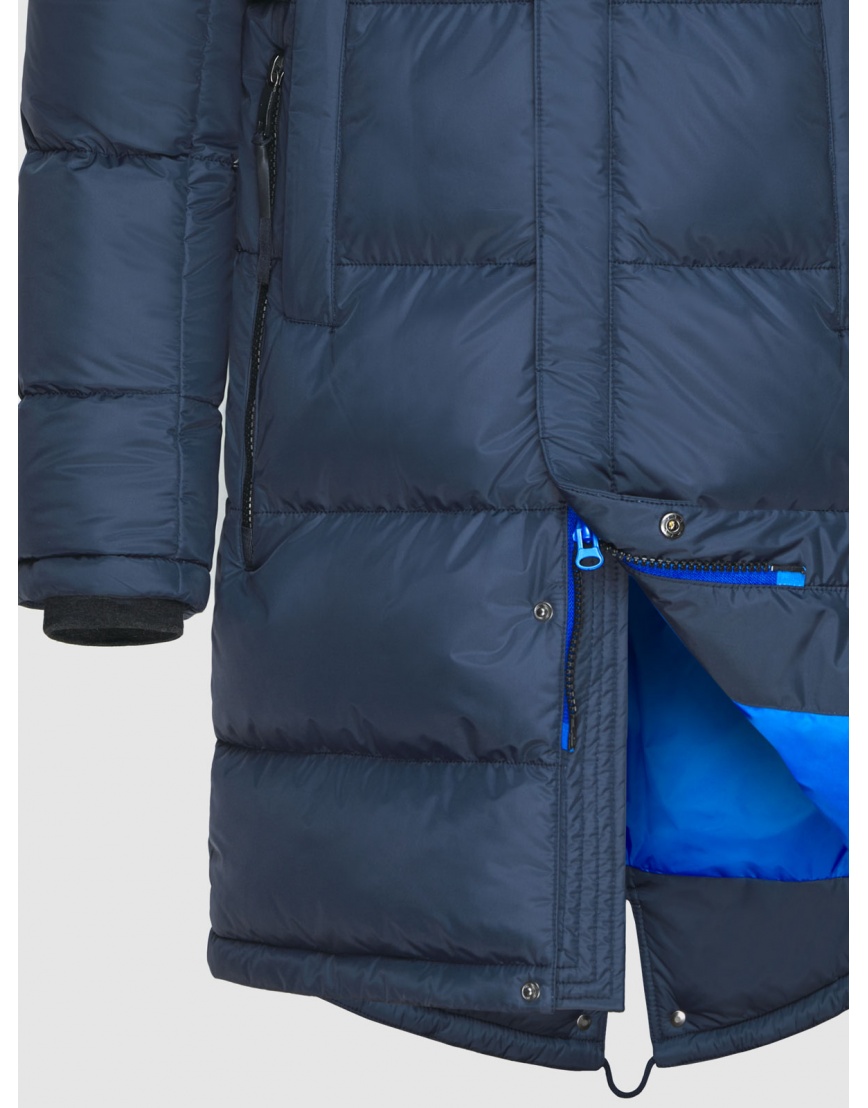 Мужская куртка Тайгер Форс зимняя тёмно-синяя 2885 оптом фото 4
