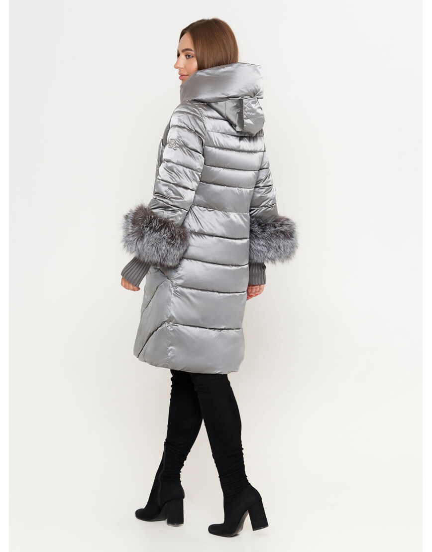 50 (L) – последний размер – куртка Snow Beauty современная женская серая зимняя 1881