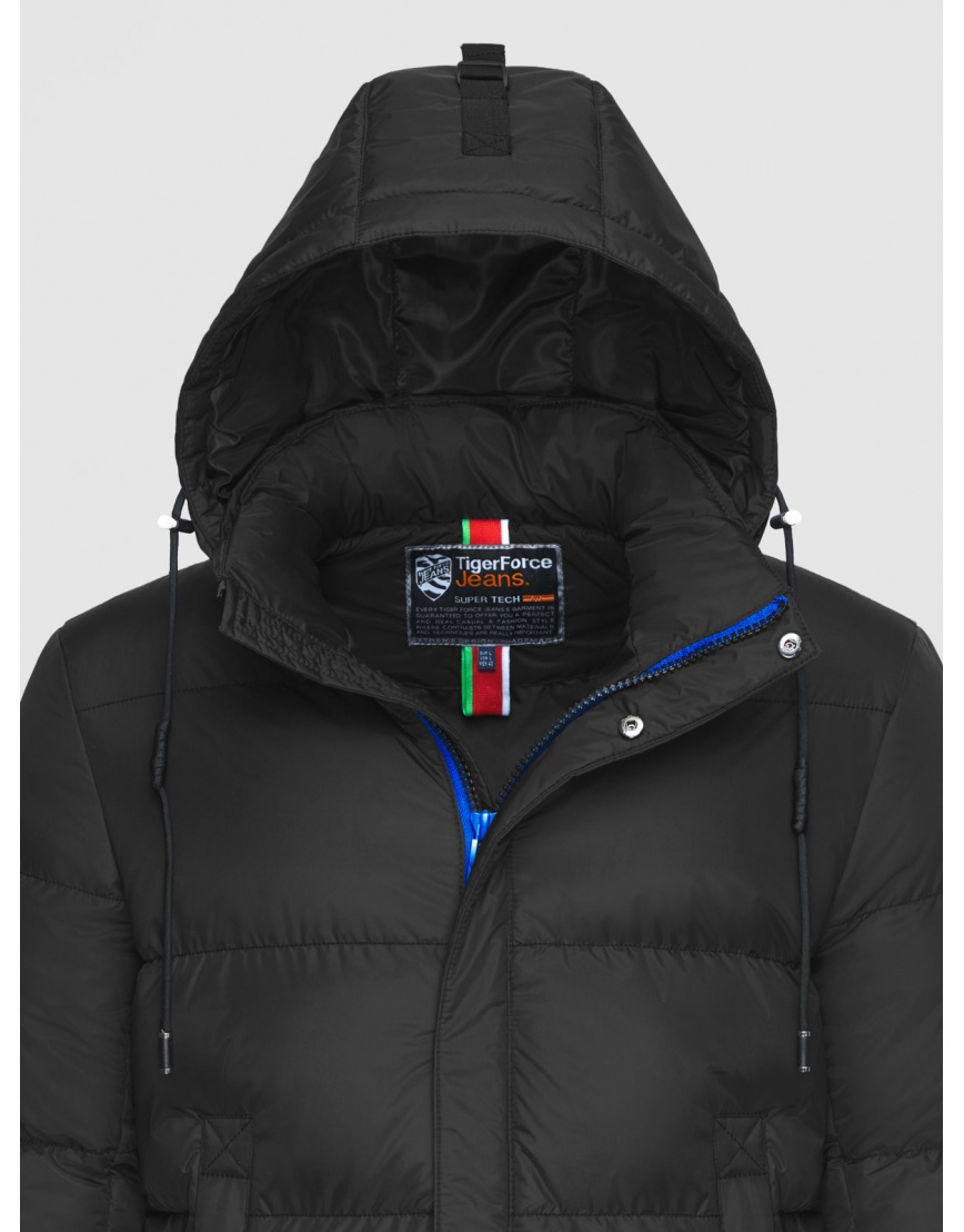 Зимняя мужская удобная куртка Tider Force чёрная 2885 фото 3