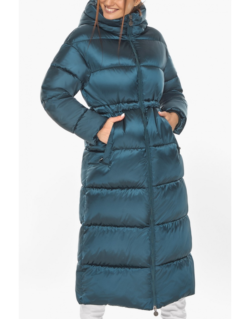 Переливающаяся женская куртка в атлантическом цвете модель 53140 фото 9