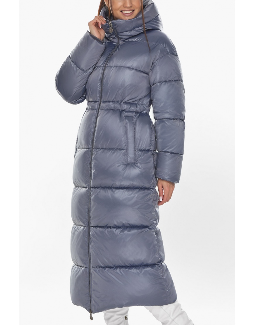 Тёплая женская куртка цвет ниагара модель 53140 фото 9