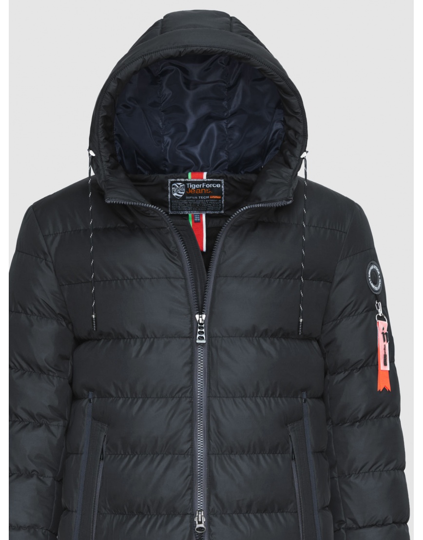Зимняя мужская тёплая курточка Tiger Force чёрная 2848 оптом фото 3