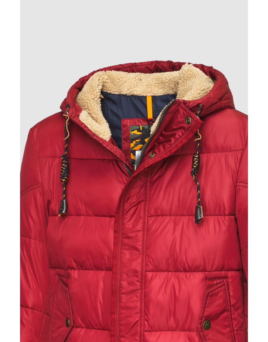 46 (S) – последний размер – куртка мужская Vivacana красная для зимы 200168 фото 3