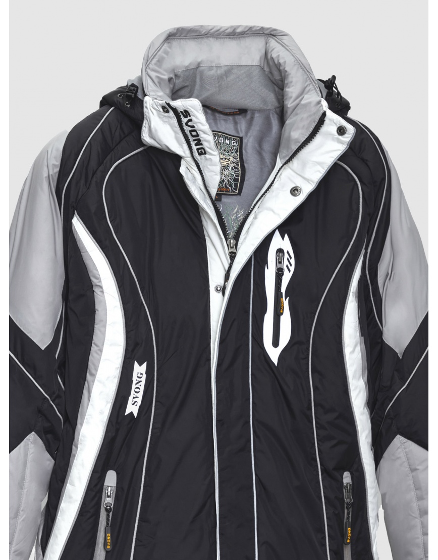 50 (L) – последний размер – горнолыжная куртка Svong чёрная мужская зимняя 200082 фото 3