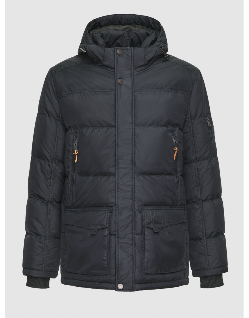 52 (XL) – последний размер – куртка мужская зимняя Braggart чёрно-синяя 200392