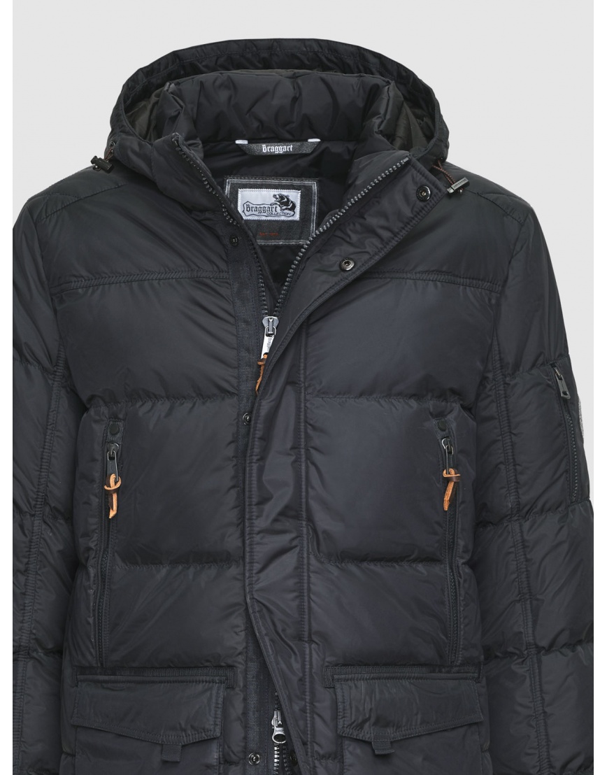 52 (XL) – последний размер – куртка мужская зимняя Braggart чёрно-синяя 200392 фото 3