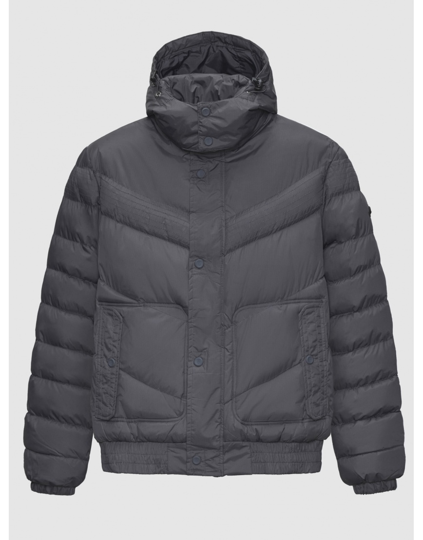 46 (S) – последний размер – куртка удобная Braggart серая мужская зимняя трендовая 200087 фото 1