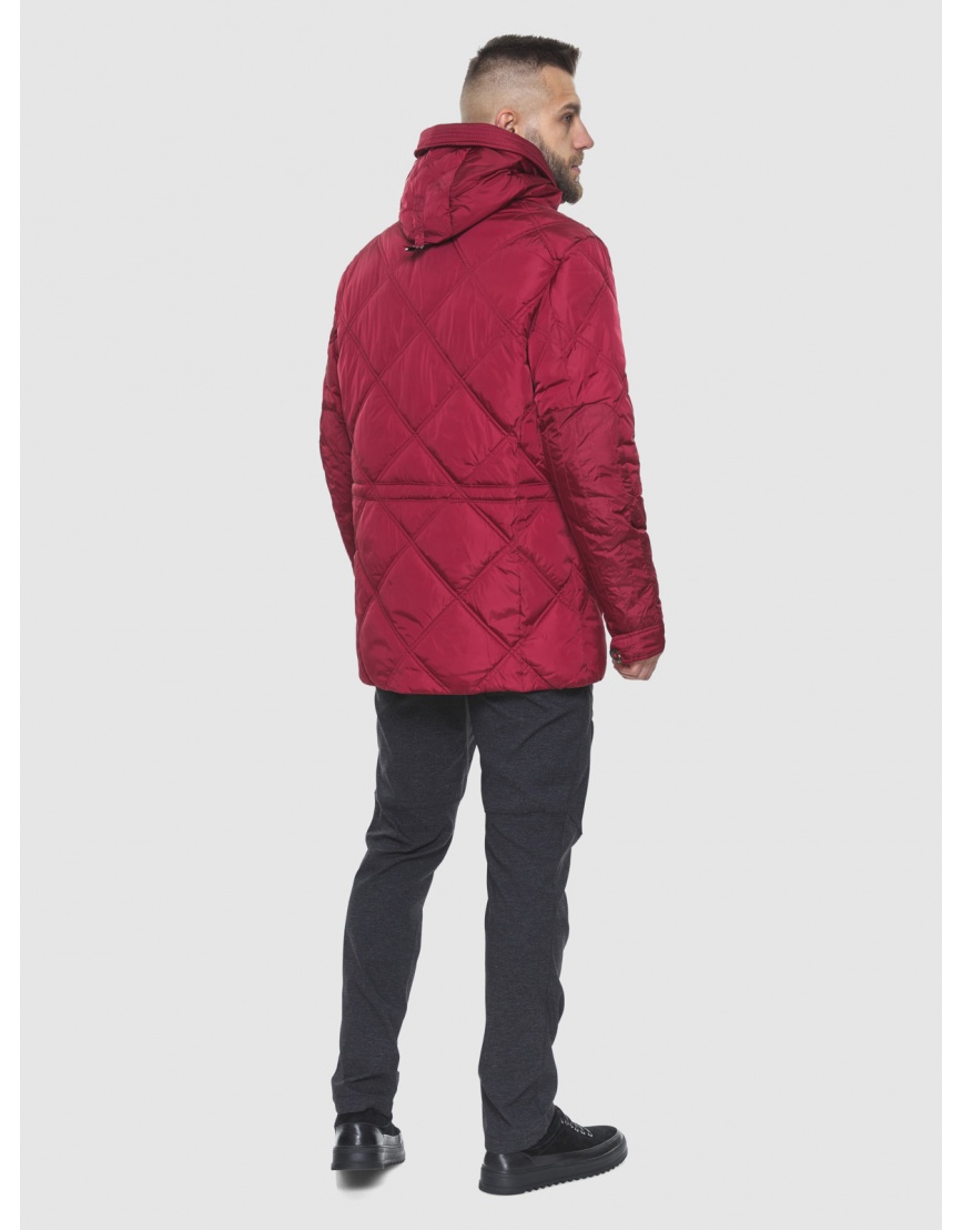 Дизайнерская куртка красного цвета 12481 фото 5