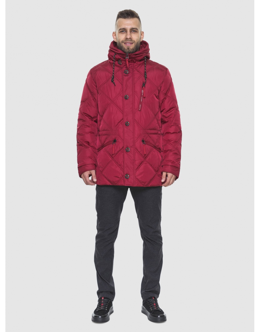 Дизайнерская куртка красного цвета 12481