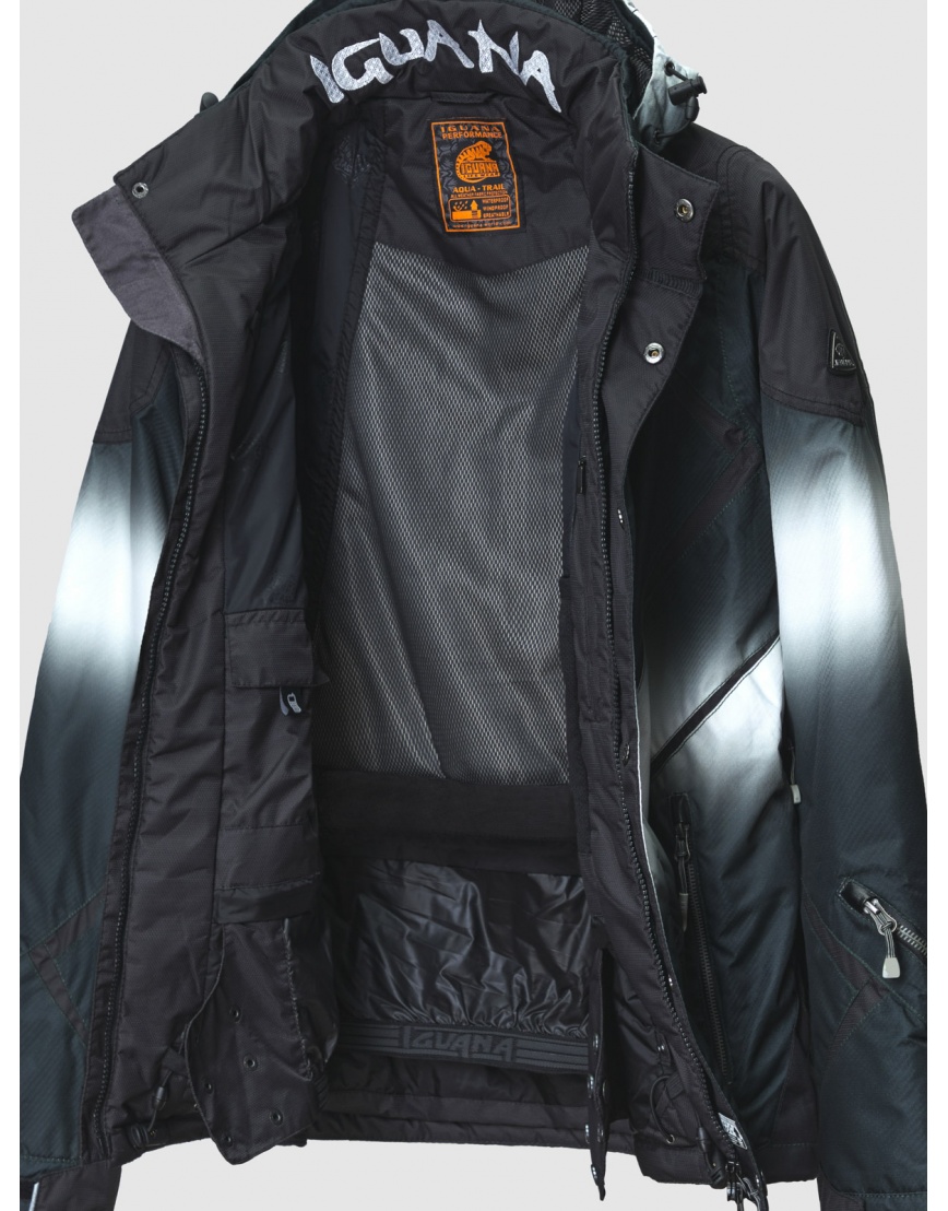 46 (S) – последний размер – горнолыжная куртка Iguana серая мужская зимняя с карманами 200101 фото 4