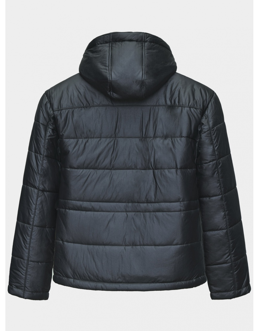 48 (M) – последний размер – куртка с трикотажными манжетами зимняя Adidas мужская чёрная 200111 фото 2