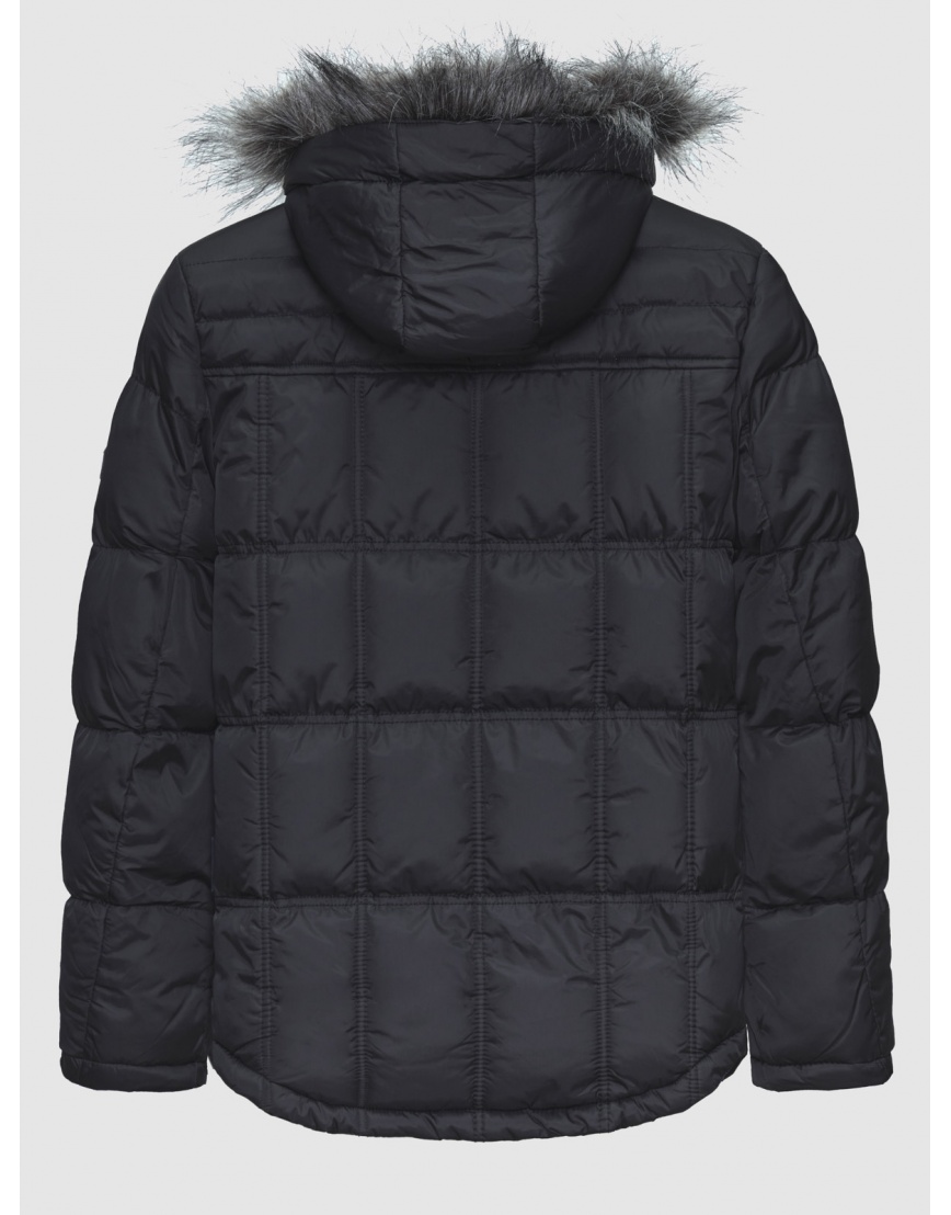 48 (M) – последний размер – зимняя чёрная куртка Harmont & Blaine мужская с опушкой 200107
