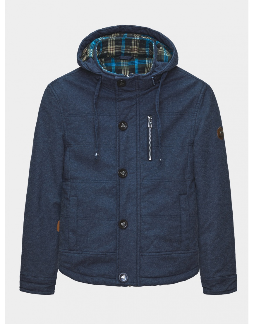 48 (M) – последний размер – куртка с удобными карманами зимняя Harmont & Blaine мужская синяя 200108 фото 1