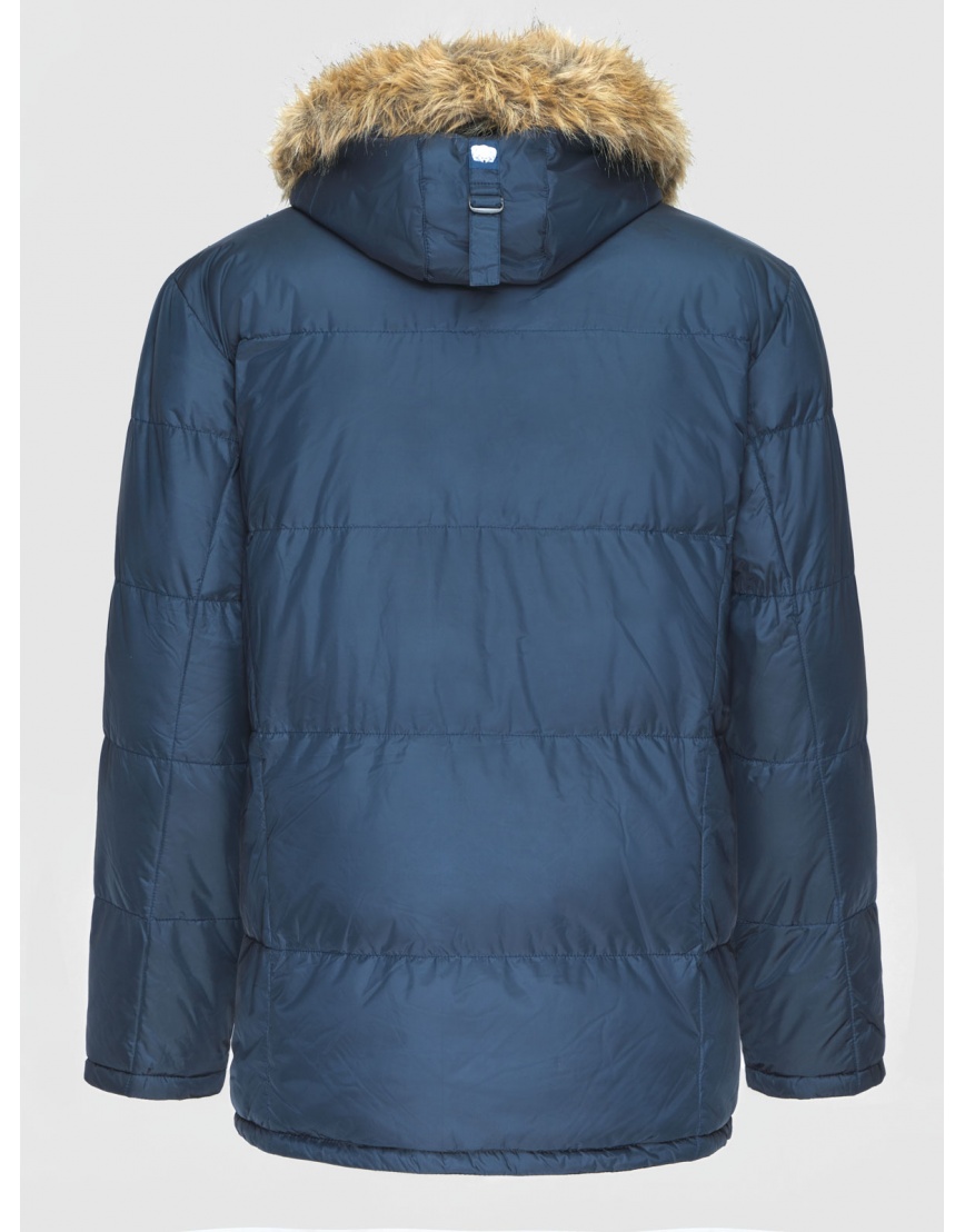 52 (XL) – последний размер – куртка с опушкой Braggart мужская зимняя синяя 200322