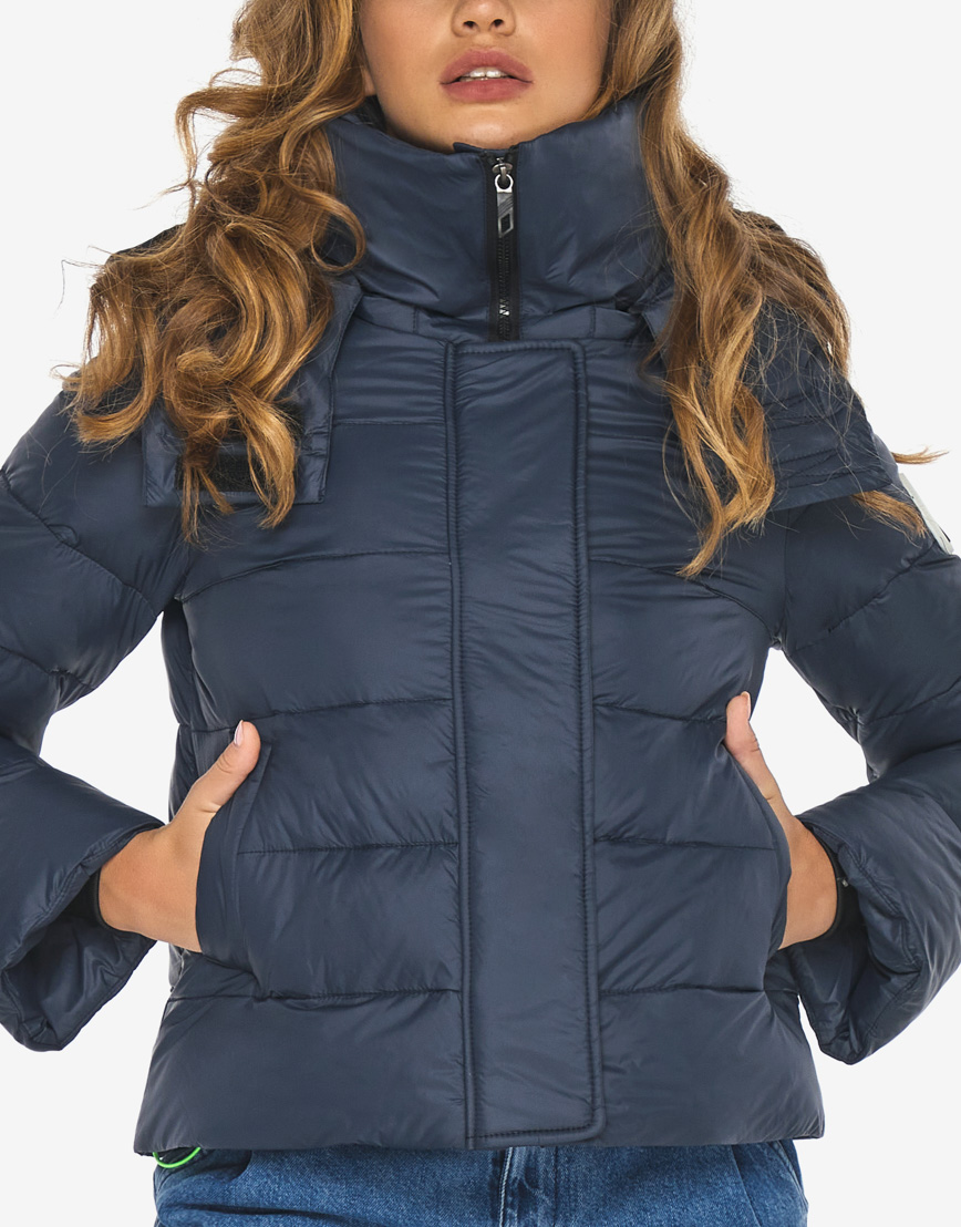 Куртка Youth темно-синяя брендовая подростковая модель 21470 фото 6