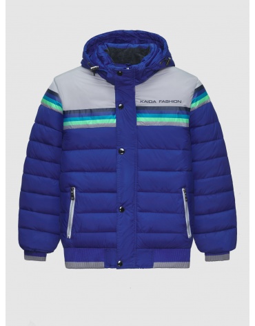 36 (5XS) – последний размер – стильная зимняя синяя куртка Kaida на мальчика 200092 фото 1