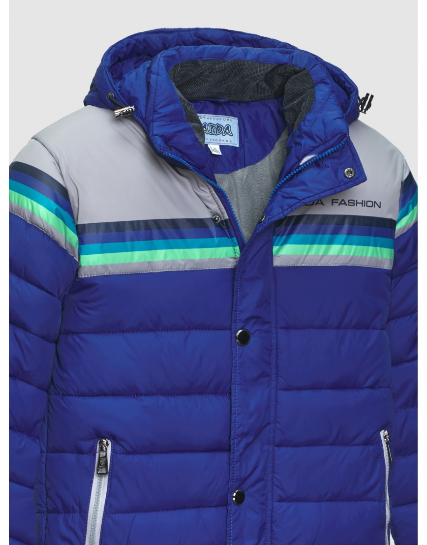 36 (5XS) – последний размер – стильная зимняя синяя куртка Kaida на мальчика 200092
