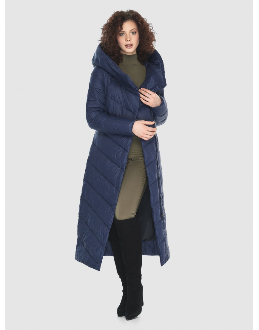 Практичная женская куртка синяя M6471