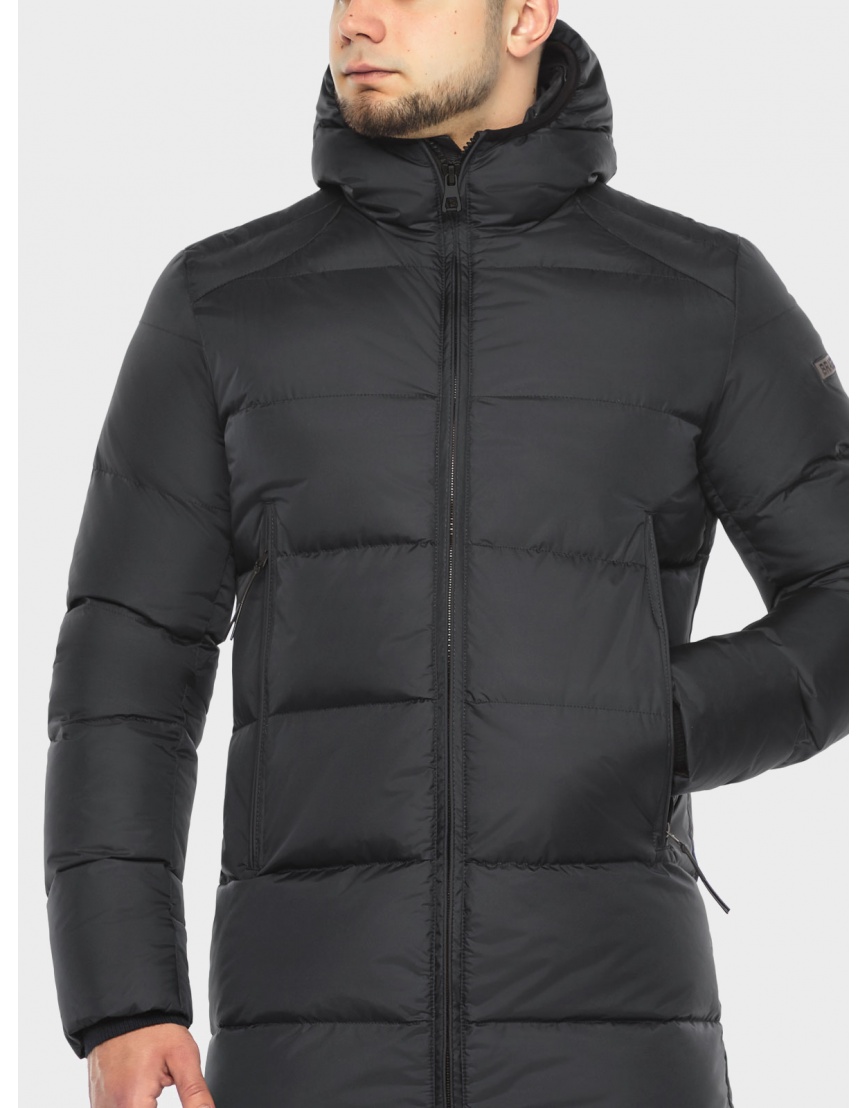 Графитовая мужская укороченная куртка Braggart для зимы модель 37055 фото 6