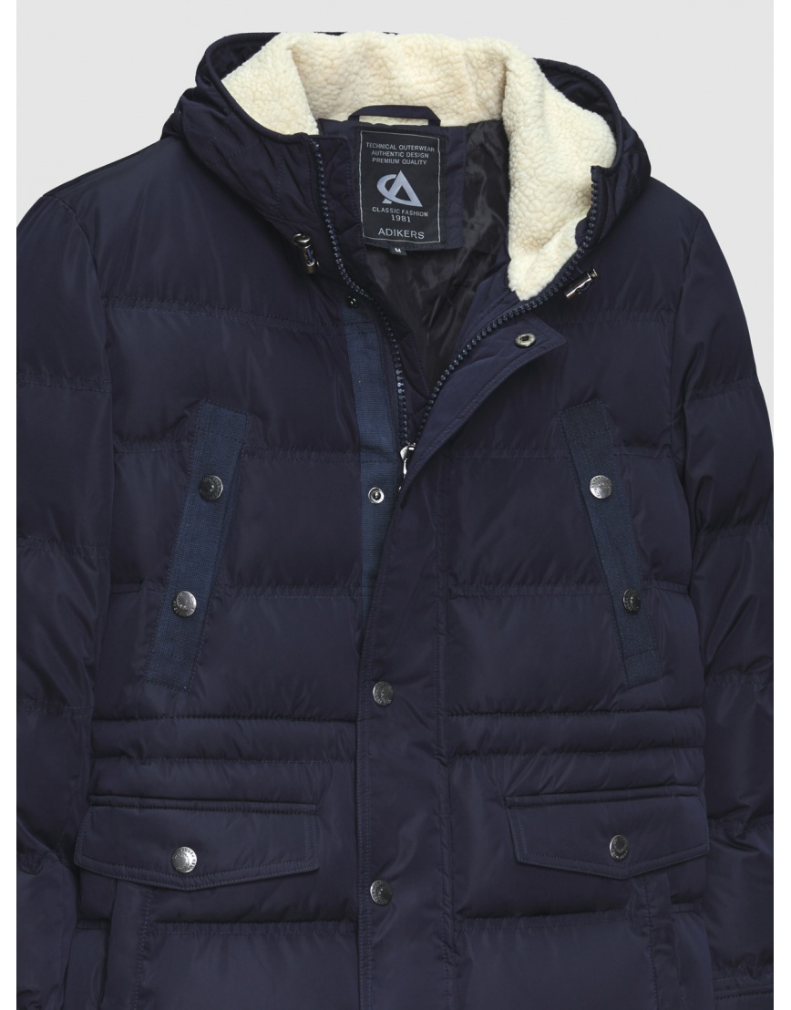 48 (M) – последний размер – зимняя мужская куртка Adikers цвет синий 200100 фото 3