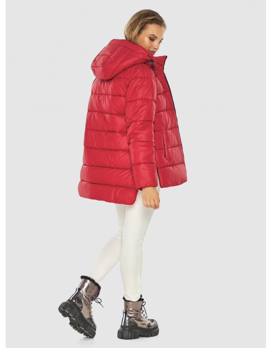Трендовая осенне-весенняя куртка красная женская 60041