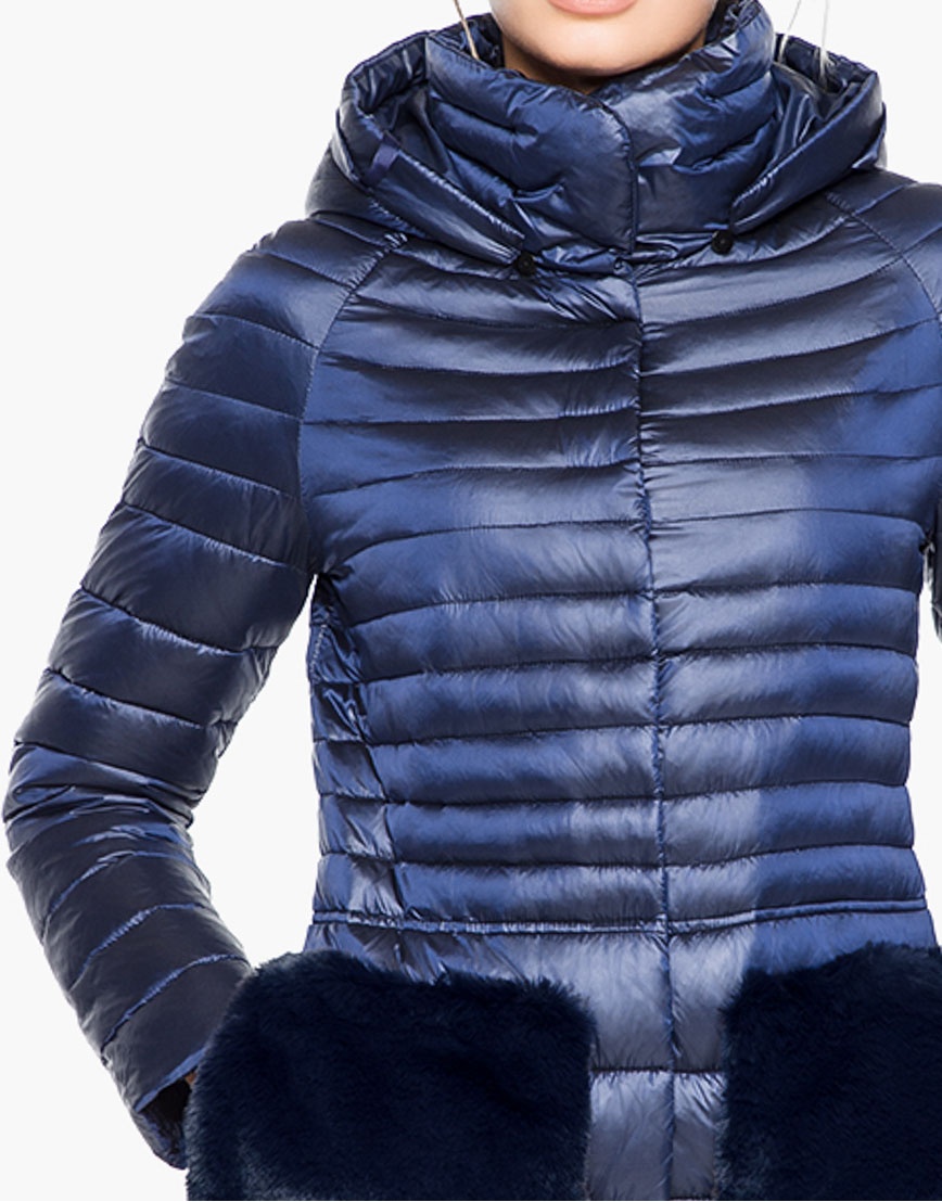 Современная сапфировая осенне-весенняя женская куртка Braggart модель 15115