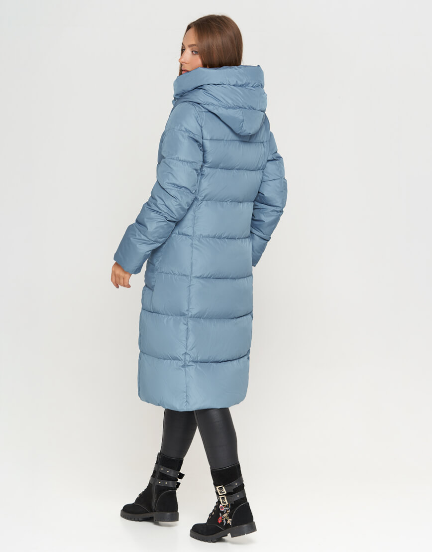 Голубая женская куртка модная модель 8438 фото 2
