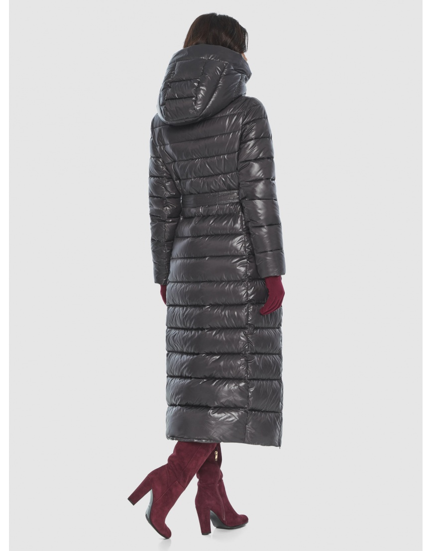 Куртка-пальто удобная подростковая серая для зимы M6210 фото 4