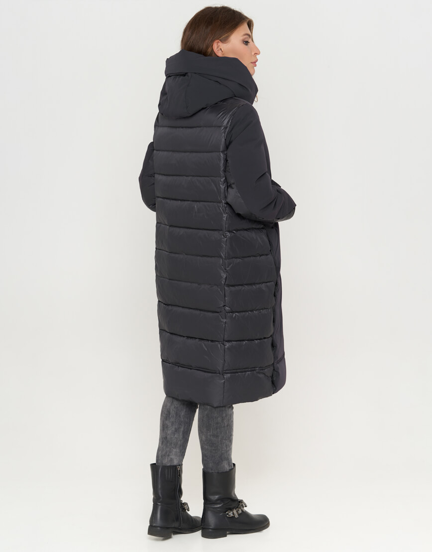 Женская куртка удобная цвет антрацит модель 18110 фото 2