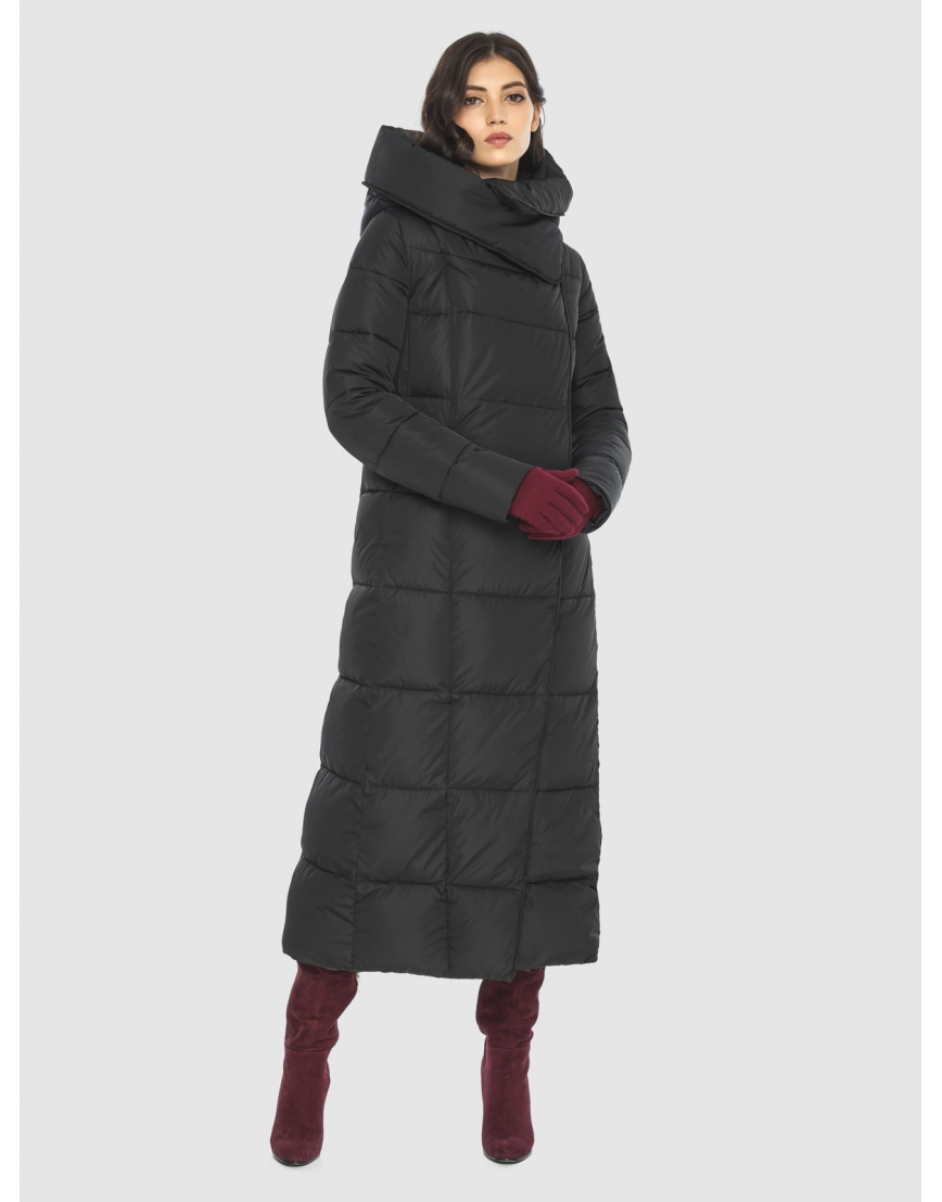 Чёрная стильная куртка подростковая женская для зимы M6321