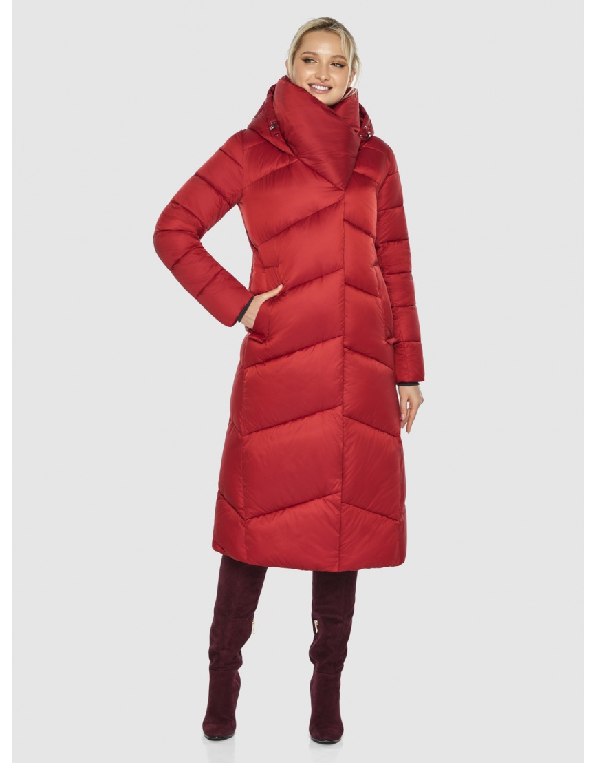 Красная курточка зимняя подростковая 60035 фото 3