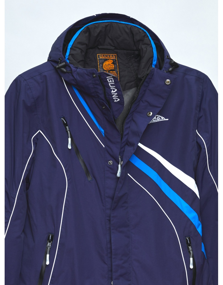 50 (L) – последний размер – горнолыжная куртка Iguana зимняя мужская с манжетами синяя 200122