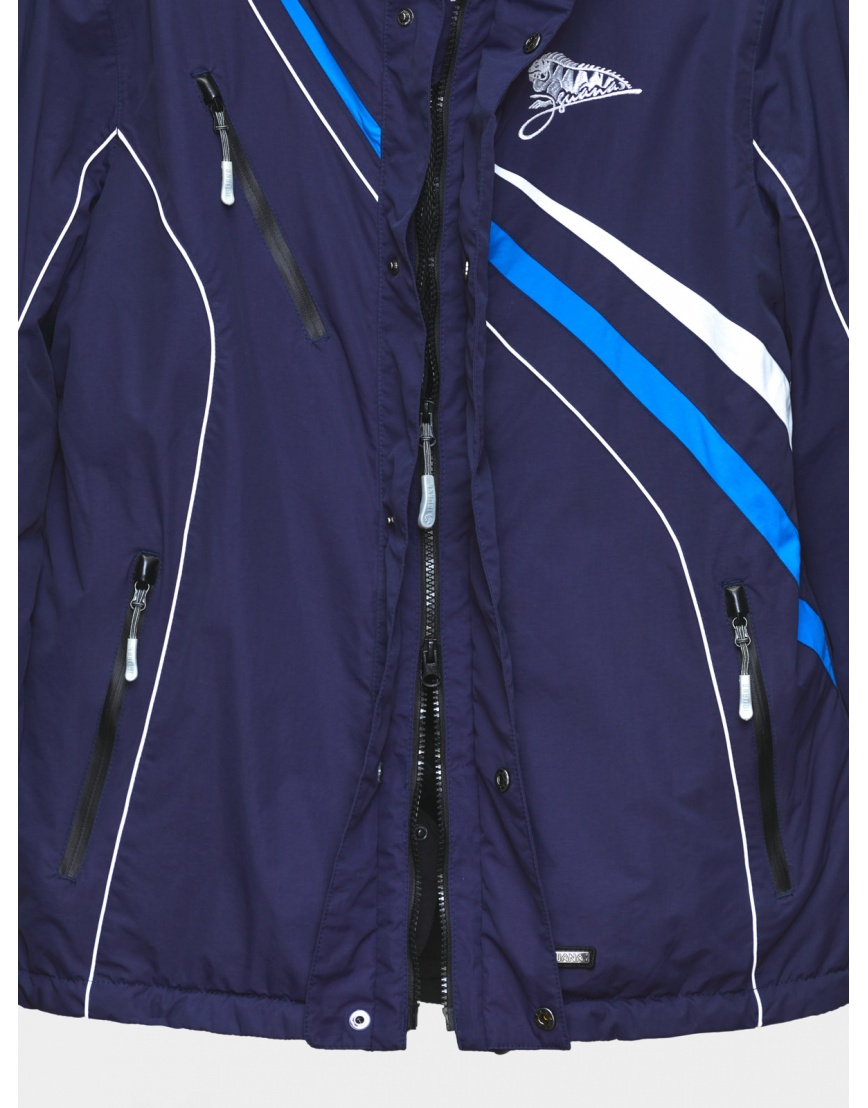 50 (L) – последний размер – горнолыжная куртка Iguana зимняя мужская с манжетами синяя 200122
