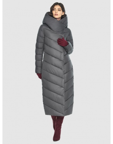 Зимняя модная подростковая курточка серая 2 M6471 фото 1