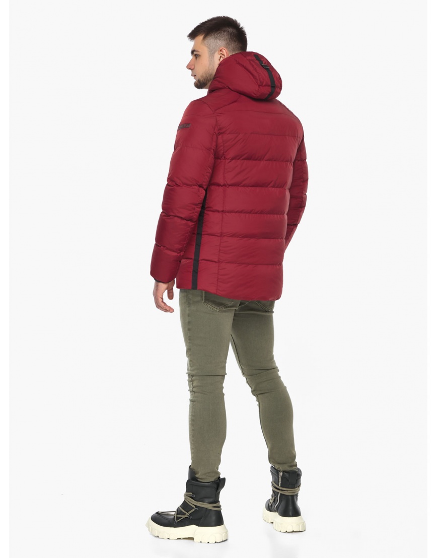 Утеплённая бордовая куртка Braggart зимняя для мужчин модель 37055 фото 4