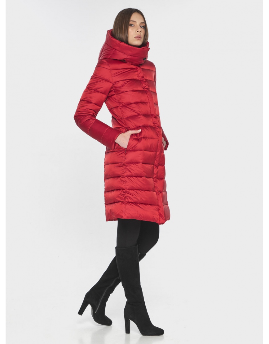 Фирменная красная куртка на весну женская 60084 фото 1