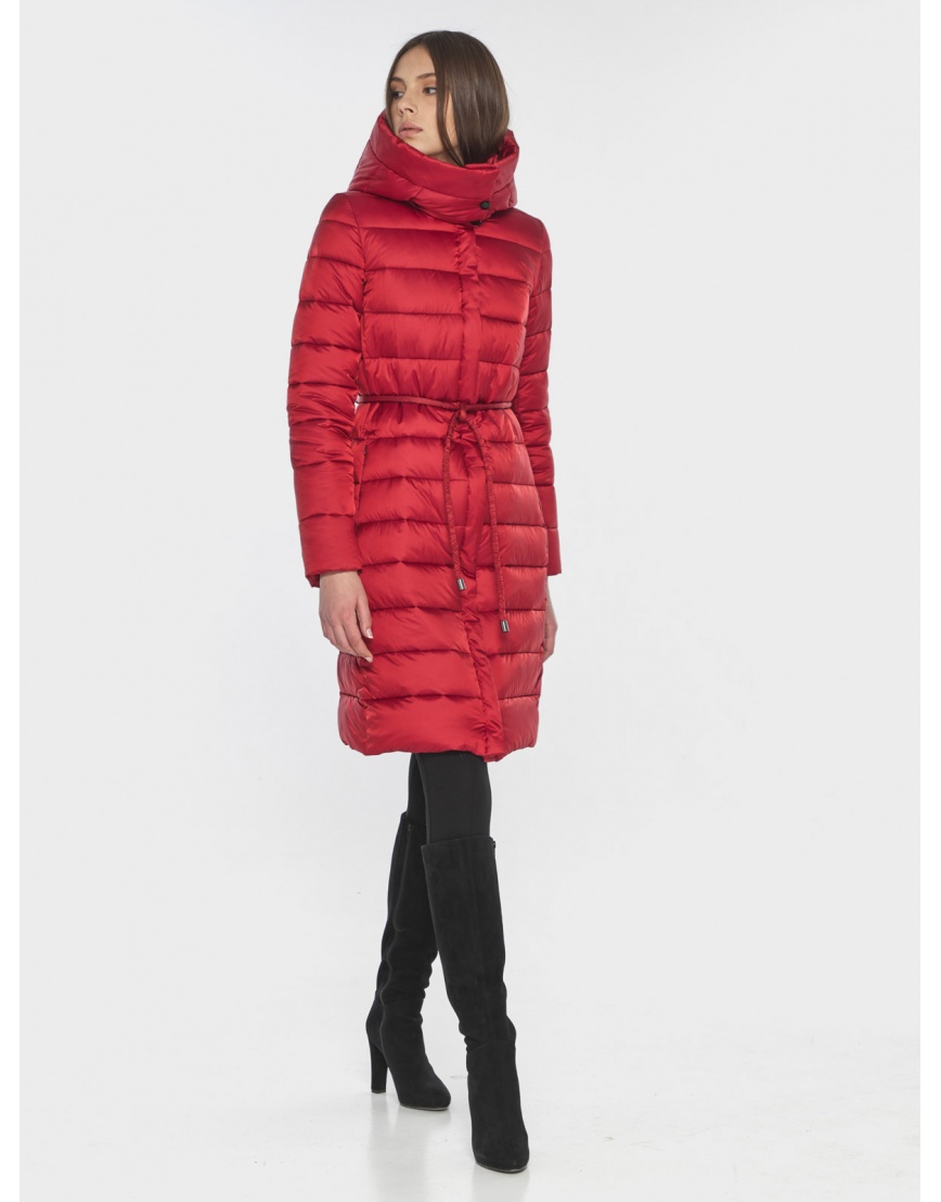 Фирменная красная куртка на весну женская 60084 фото 2