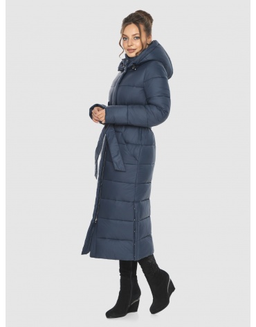 Женская длинная курточка Ajento синяя 21207 фото 1
