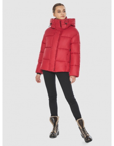 Куртка женская стильная осенняя цвет красный 1 60085 фото 1