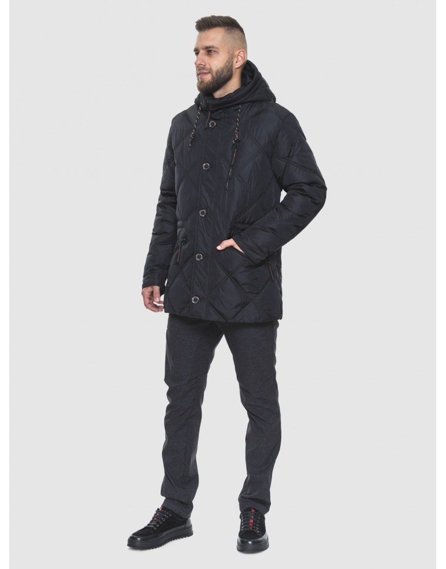 Мужская куртка модная черного цвета 12481 фото 3