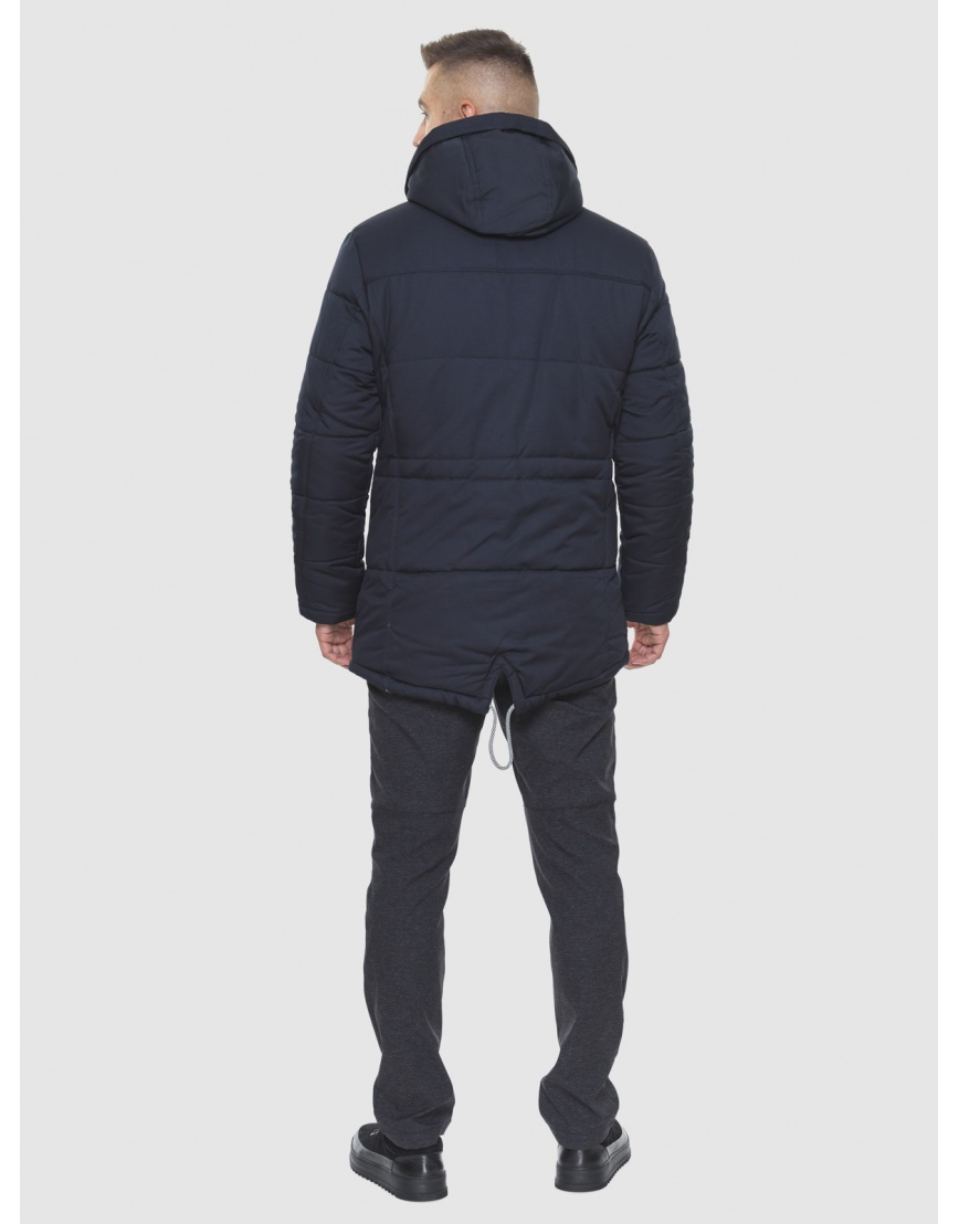 Трендовая куртка темно-синяя подростковая модель 1601