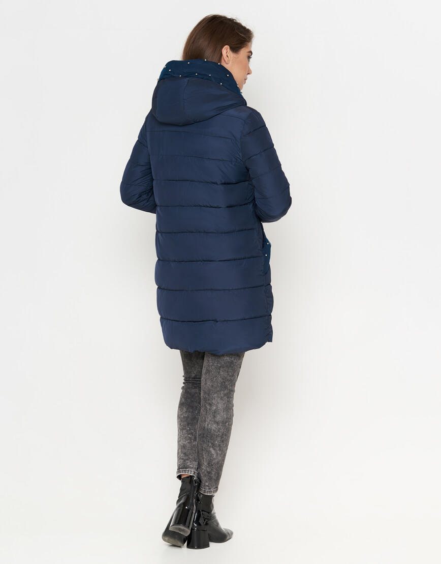 Куртка женская комфортная синяя модель 9105
